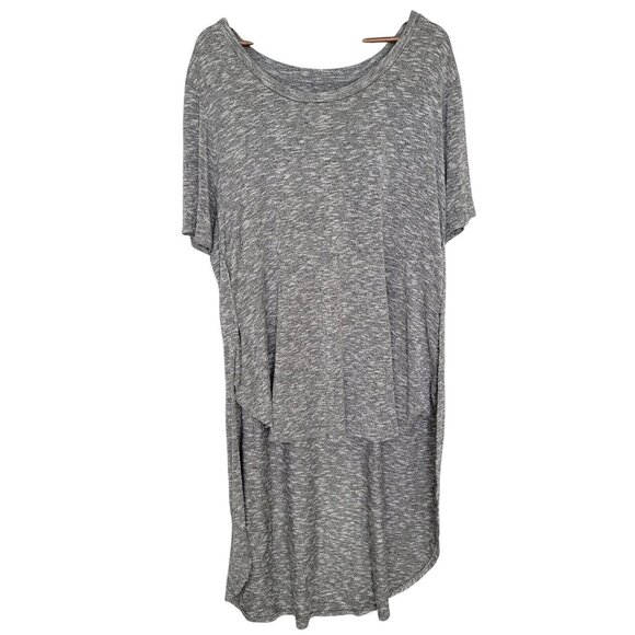 Ava & Viv Hi Lo Sweater Shirt Womens Size 3X Gray Lightweight - Picture 1 of 8